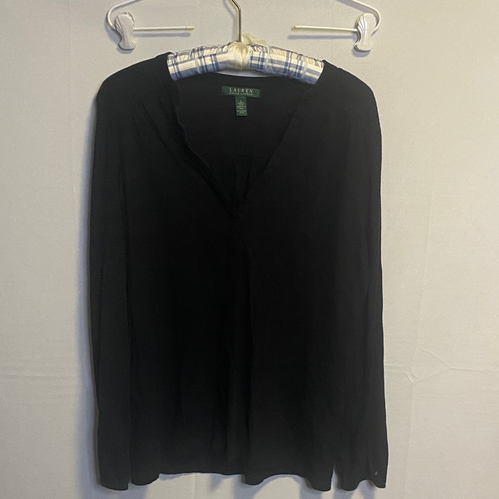 Ralph Lauren Women's Black Blouse